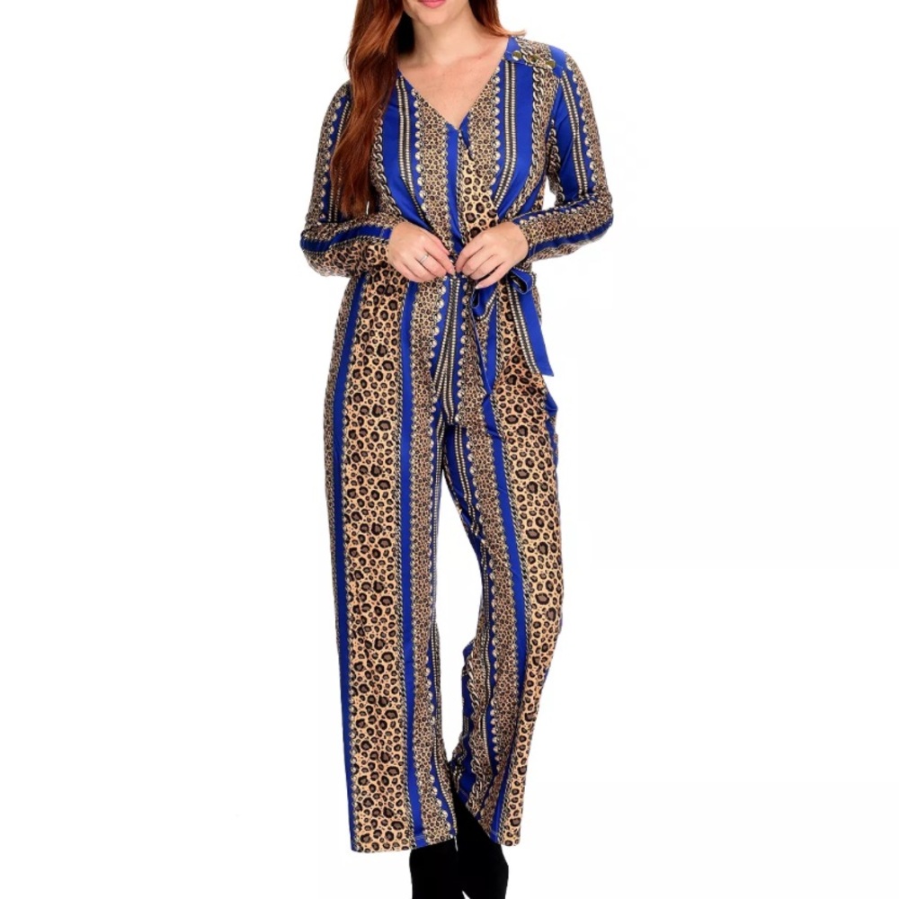 Women’s Mod X‎ Cheetah Blue Jumpsuit
